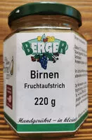Mängden socker i Birnen Fruchtaufstrich