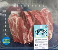 Mängden socker i Fläskkarré med ben