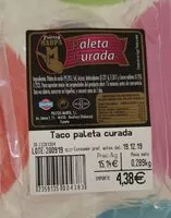 Mängden socker i Taco paleta curada