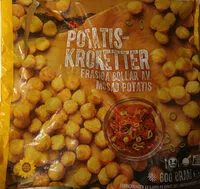 Mängden socker i Potatis-Kroketter