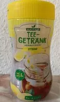Mängden socker i Tee-Getränk aromatisiert Zitrone