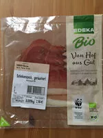 Mängden socker i Schinkenspeck, geräuchert