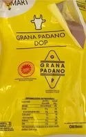 Mängden socker i Grana padano dop