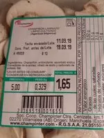 Mängden socker i Champiñón laminado