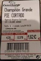 Mängden socker i Champiñón grande