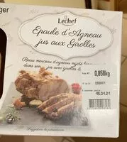 Mängden socker i Epaule d’agneau