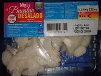 Mängden socker i Migas de bacalao desalado
