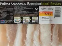 Mängden socker i Palitos salados de bacalao