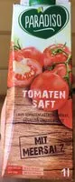 Mängden socker i Paradiso Tomatensaft