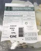 Mängden socker i Bacalao migas desaladas