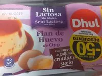 Mängden socker i Flan de huevo sin lactosa