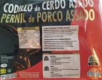 Mängden socker i Codillo de cerdo asado