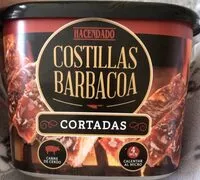 Mängden socker i Costilla bbq cortada