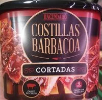 Mängden socker i Costillas barbacoa cortadas