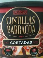 Mängden socker i Costillas barbacoa cortadas