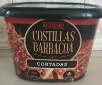Mängden socker i Costillas barbacoa cortadas