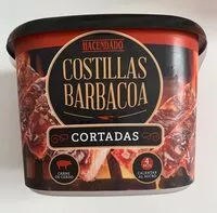 Mängden socker i Costillas barbacoa cortadas