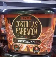 Mängden socker i Costillas barbacoa cortadas