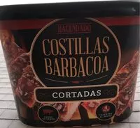 Mängden socker i Costillas barbacoa cortadas