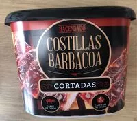 Mängden socker i Costillas barbacoa cortadas