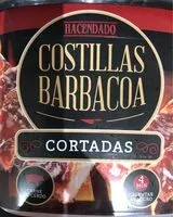 Mängden socker i Costillas barbacoa cortadas