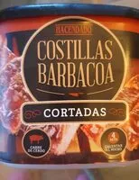 Mängden socker i Costillas barbacoa cortadas