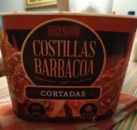 Mängden socker i Costillas barbacoa cortadas