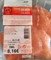 Mängden socker i Escalopines de salmón