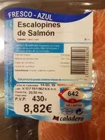 Mängden socker i Escalopines de salmón