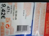 Mängden socker i Escalopines de salmon