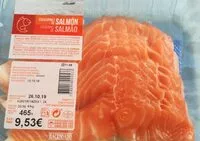 Mängden socker i Escalopines de salmón