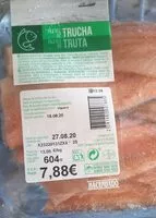 Mängden socker i Filetes de trucha