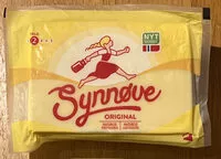 Mängden socker i Synnøve original, halvfast modnet gulost (26% fett)