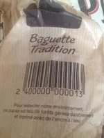 Mängden socker i Baguette céréales