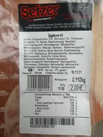 Mängden socker i jagdwurst