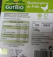Mängden socker i Hamburguesa pollo eco