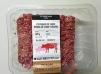 Mängden socker i Preparado de carne picada de cerdo y vacuno