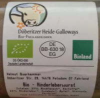 Mängden socker i Bio-Rinderleberwurst