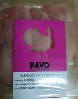 Mängden socker i Pavo, filete extratierno
