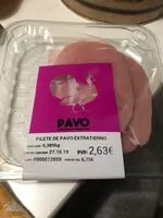 Mängden socker i Filete de pavo extratierno