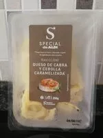 Mängden socker i RAVIOLONI QUESO DE CABRA Y CEBOLLA CARAMELIZADA