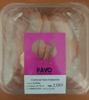 Mängden socker i Filete de pavo pimentón