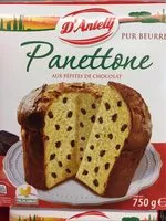 Mängden socker i Panettone pepites de chocolat