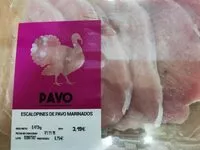 Mängden socker i Escalopines de pavo marinados