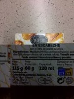 Mängden socker i Mejillones en escabeche