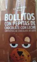 Mängden socker i Bollitos con pepitas de chocolate con leche