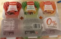 Mängden socker i Gelatina 0% de frutas
