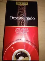 Mängden socker i Café molido descafeinado