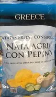 Mängden socker i Patatas fritas con sabor a nata agria con Pepino