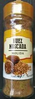 Mängden socker i Nuez moscada molida
